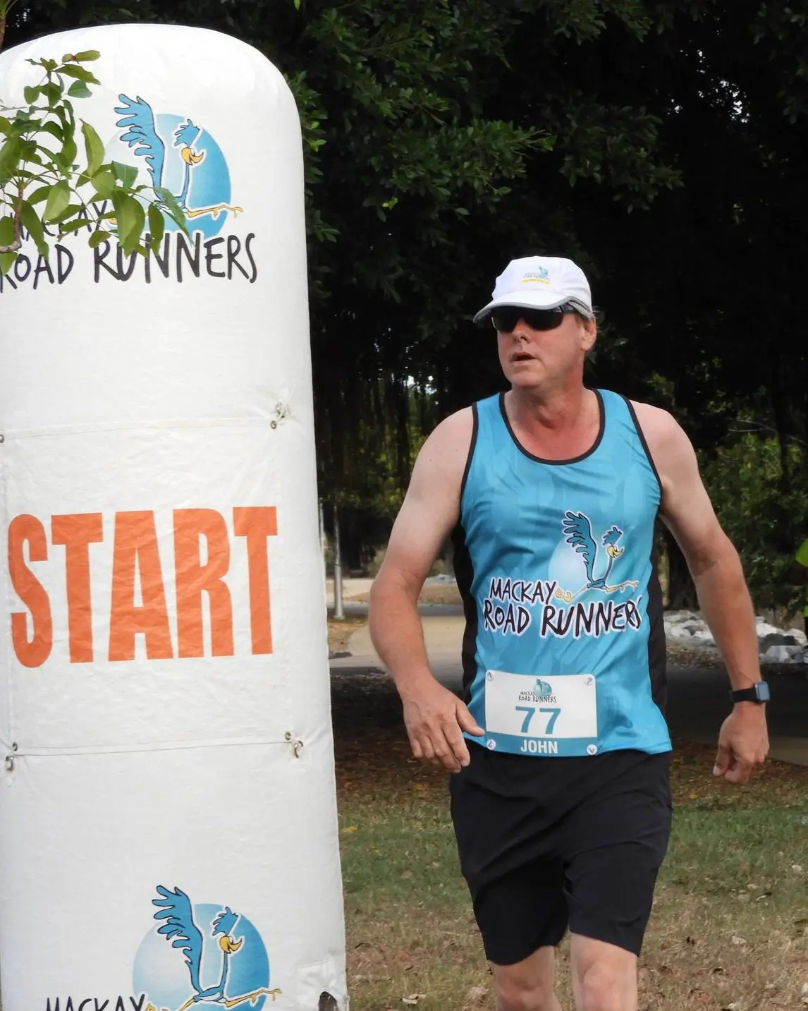 Men’s Colour Performance Singlet 3 Colour Singlet – John Couldrey