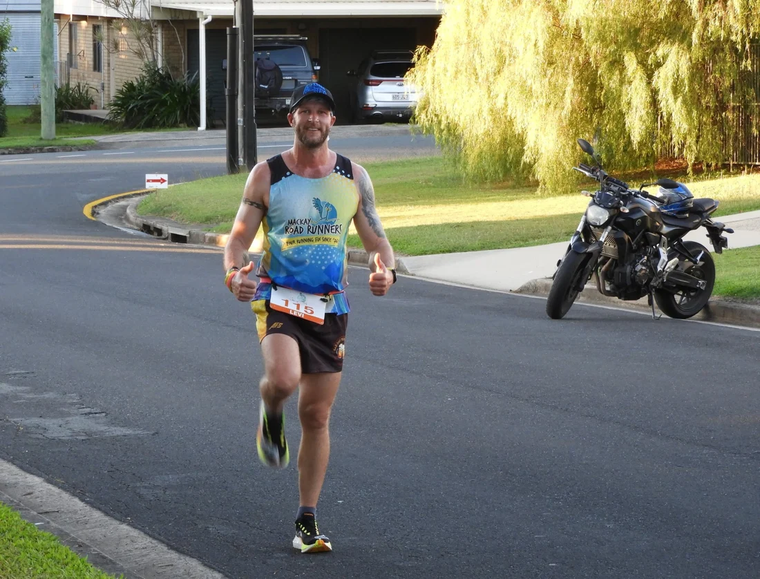Mackay Road Runners member running at a club event